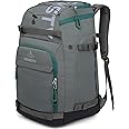SEMSTY Ski Boot Bag, 55L Waterproof Ski and Snowboard Boots Travel Backpack for Skis, Snowboard, Ski Helmet, & Accessories