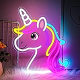 Unicorn Neon Sign for Wall Decor, Dimmable Cute