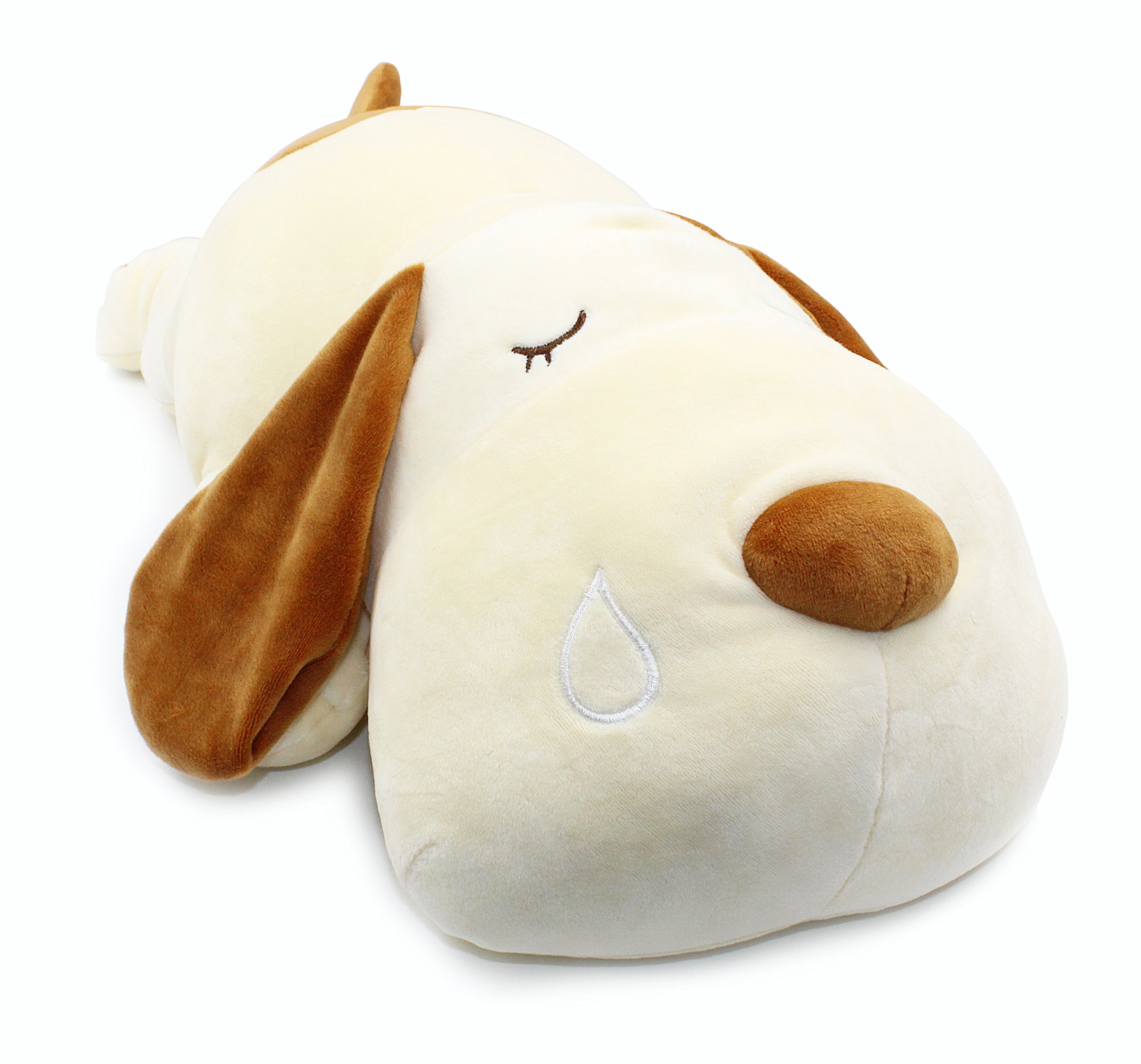 Vintoys Sleeping Dog Hugging Pillow Stuffed Animals Plush Soft Toy Brown 23.5"
