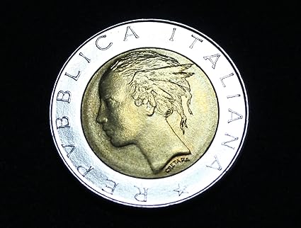 Amazon イタリア 貨幣 500リラ バイメタル ユーロ前 1984年 通販