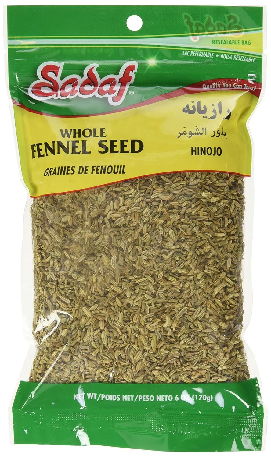 Amazon.com : Sadaf Seeds, Fennel (Semillas De Hinojo), 6 ...