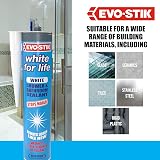 EVO-STIK White for Life Shower Bathroom Sealant White Stops Mould Stays New view 5