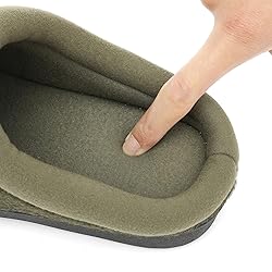 UBFEN Mens Slippers for Indoor Bedroom Memory Foam