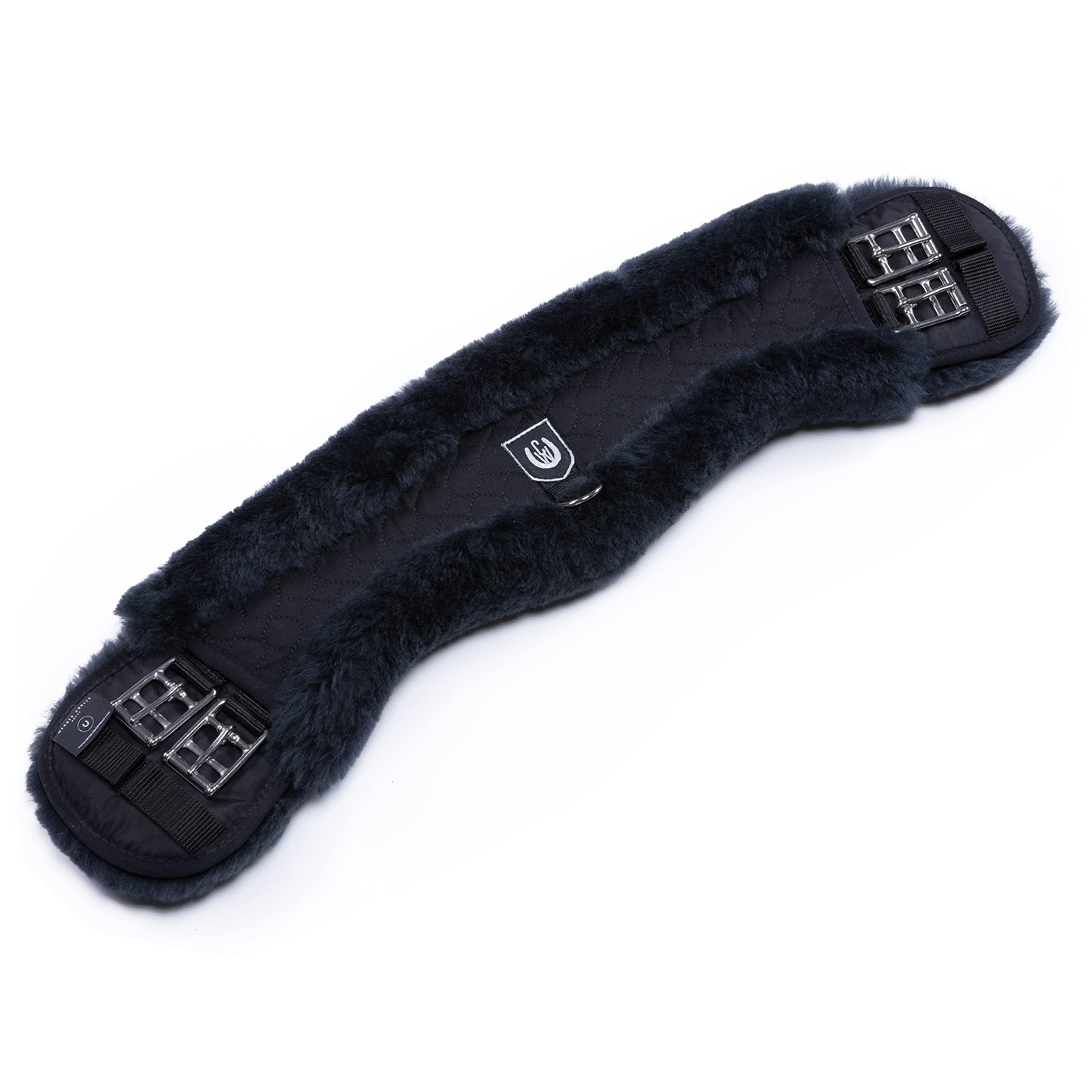 Christ Lammfell Lambswool Saddle Girth, Charcoal