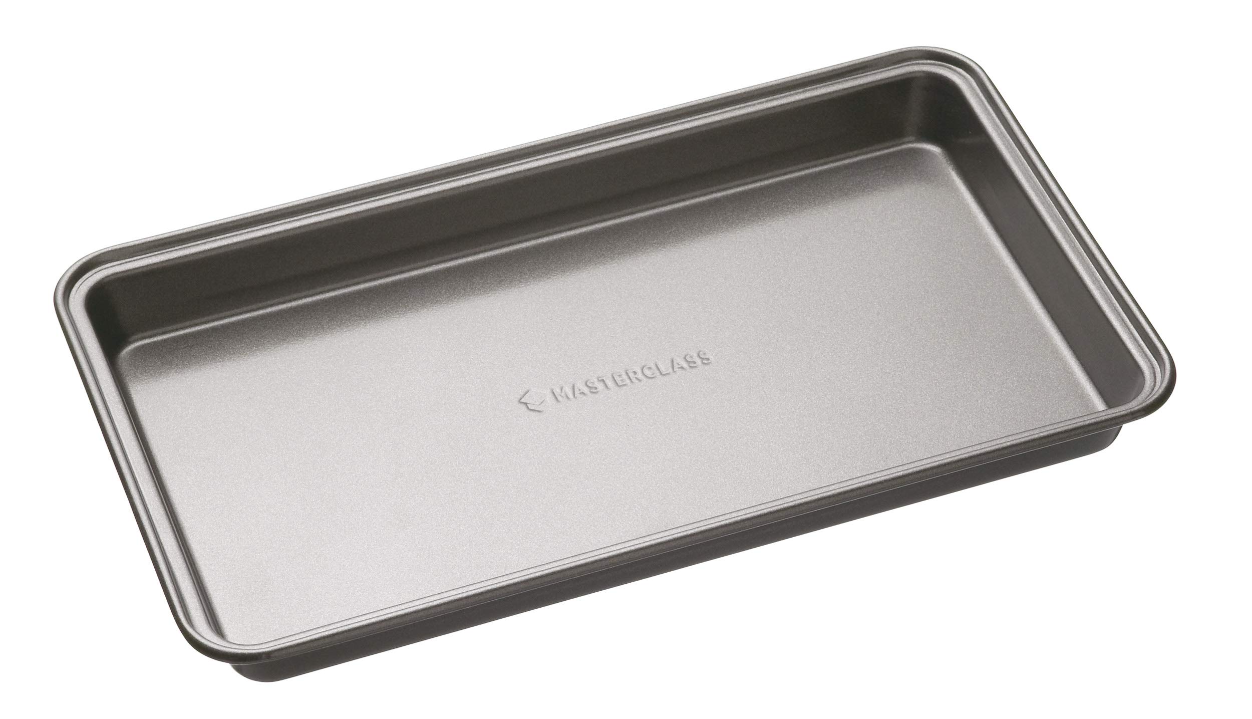MasterClass Brownie Tin with PTFE, PFOA and BPA Free Non Stick, Robust 1mm Thick Carbon Steel, 34 x 20cm Rectangular Tray Bake Pan