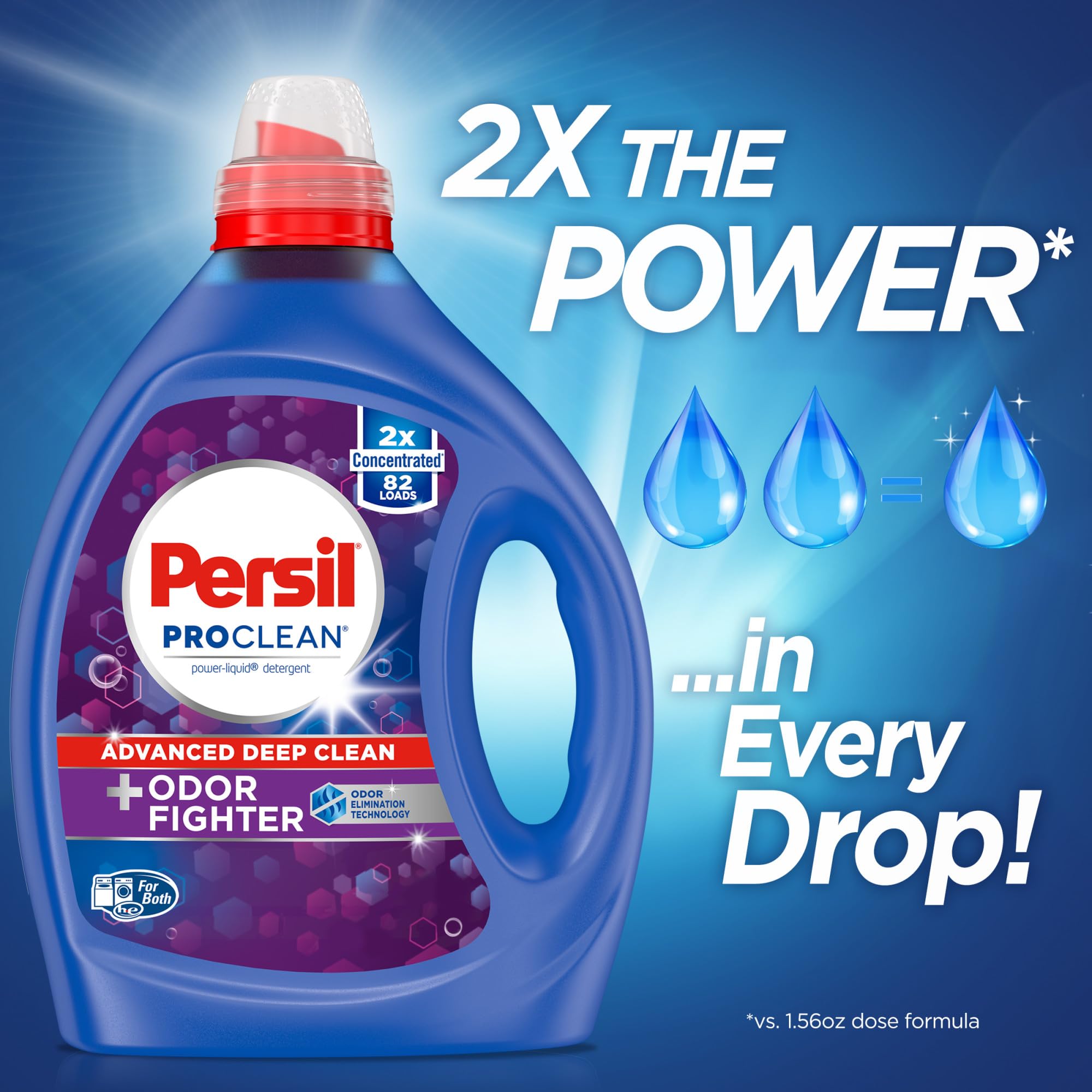 Persil Laundry Detergent Liquid, Odor Fighter with Odor Elimination