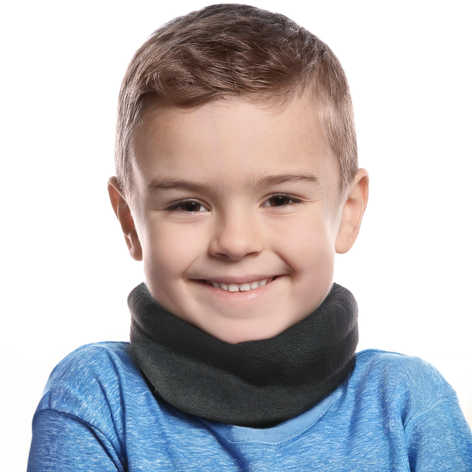 4-Pack Kids UV Protection Neck Gaiters - Sun & Dust Face Masks With Ear Loops For Summer Outdoor Play