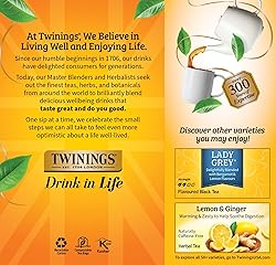 Twinings Earl Grey Black Tea Individually Wrapped