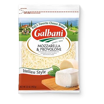Galbani Mozzarella Provolone Shredded 64 Oz 4 Pound