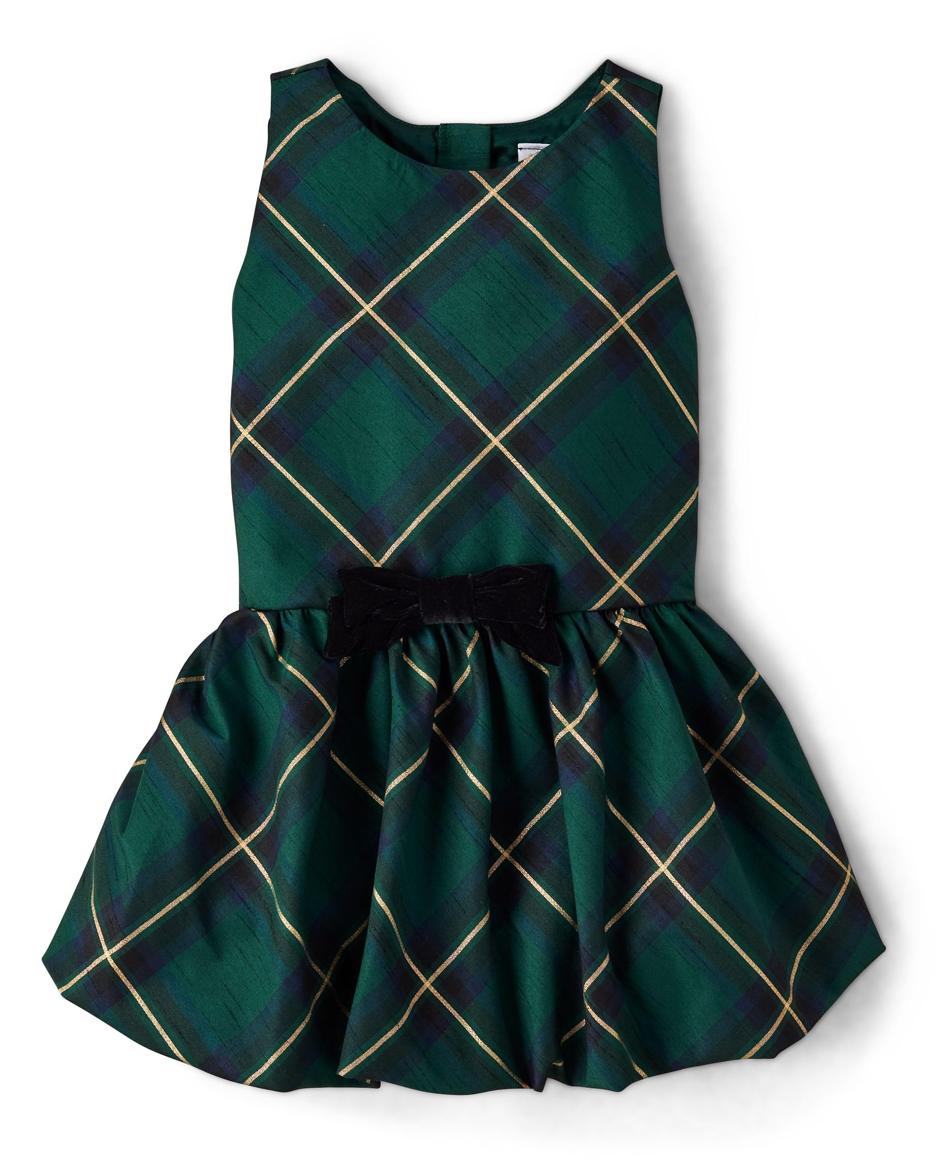Gymboree,Girls,and Toddler Holiday Dressy Dresses,Green Plaid Bubble,12