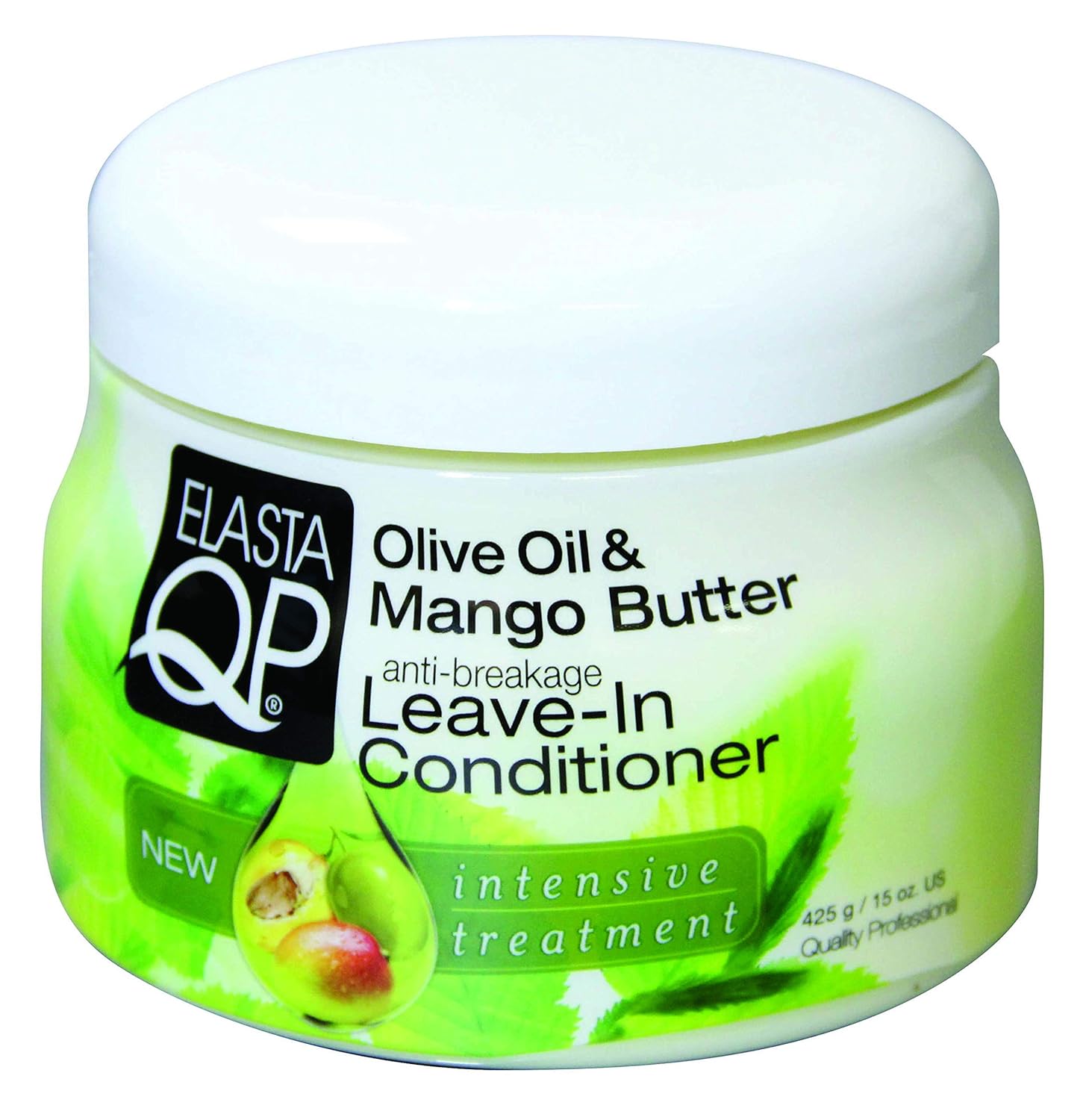 Elasta QP Olive oil & Mango Butter Leave-In Conditioner 15 oz (Multi Pack Deal!! Pack of 3)