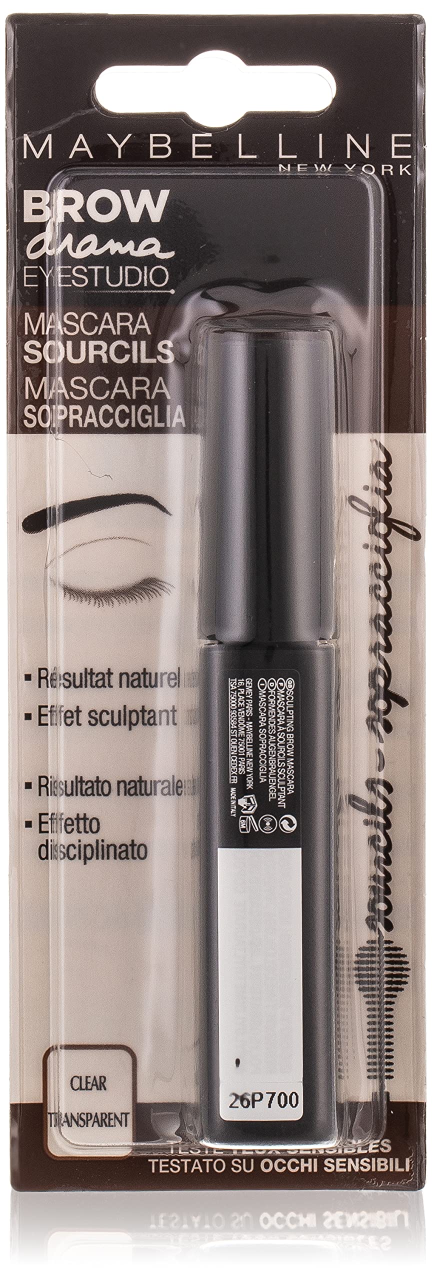 Maybelline New York Brow Drama Mascara Eyebrow - Transparent