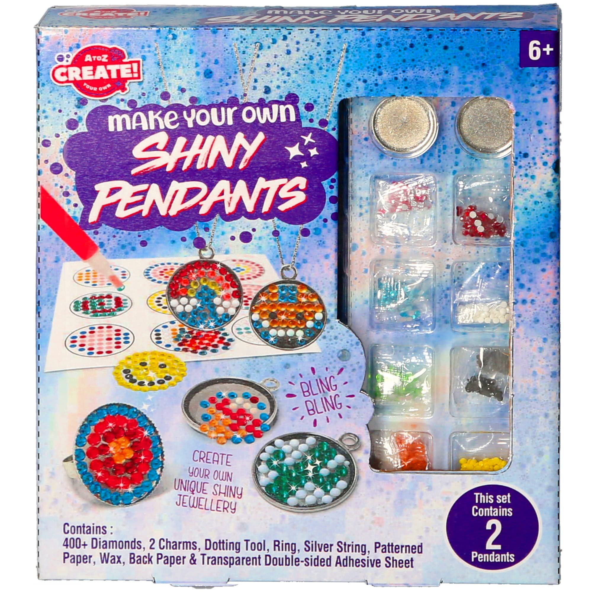 Atoz Make Your Own Shiny Pendants