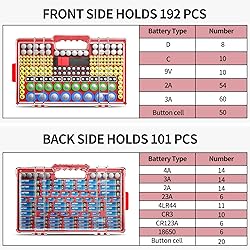 Battery Organizer Storage Holder Box Case with