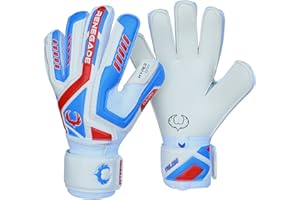 Renegade GK Talon Goalie Gloves with Microbe-Guard (Sizes 5-11, 5 Styles, Level 3) Pro-Tek Fingersaves & 3.5+3MM Hyper Grip XD | Durable Goalkeeper Glove for All-Around Play | Based in The USA