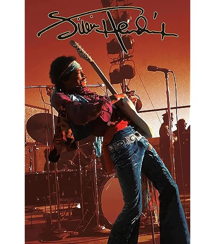 Amazon.com: Jimi Hendrix Woodstock 24 x 36 英吋(約61.0 x 91.4 公分