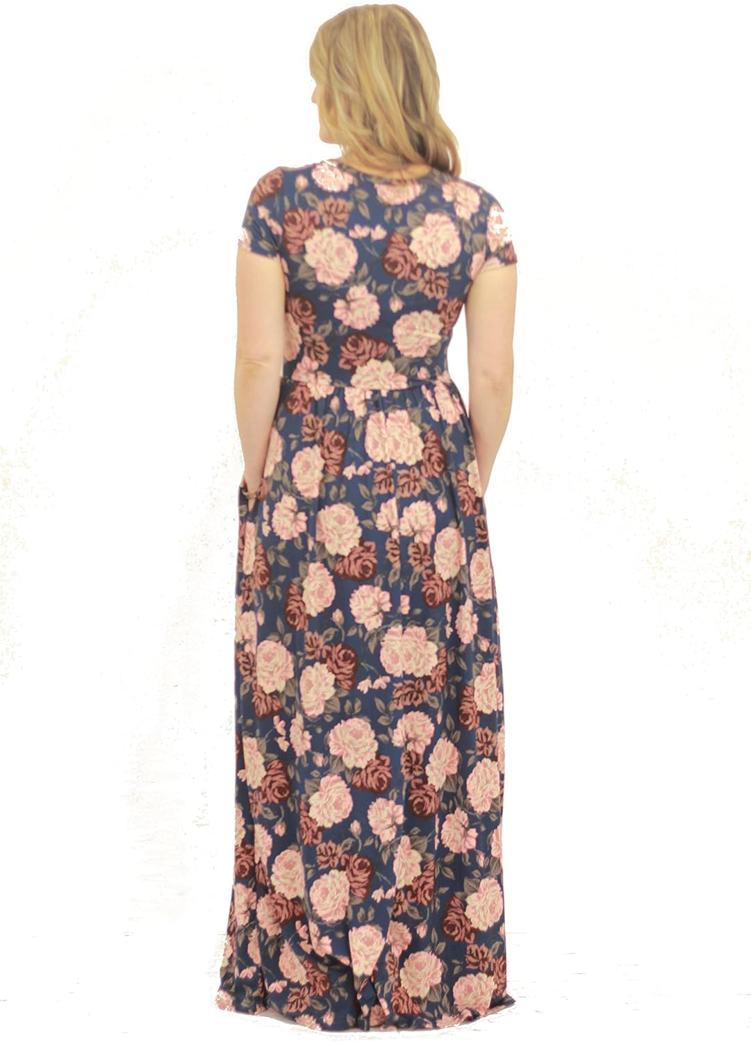 fitted floral maxi dress