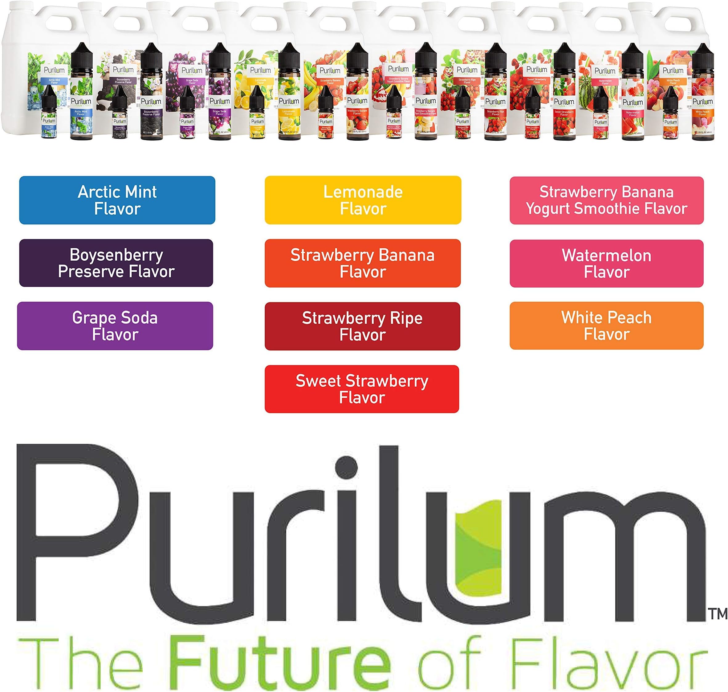 Purilum Strawberry Banana Yogurt Smoothie Liquid Flavor Concentrate (10 ml)