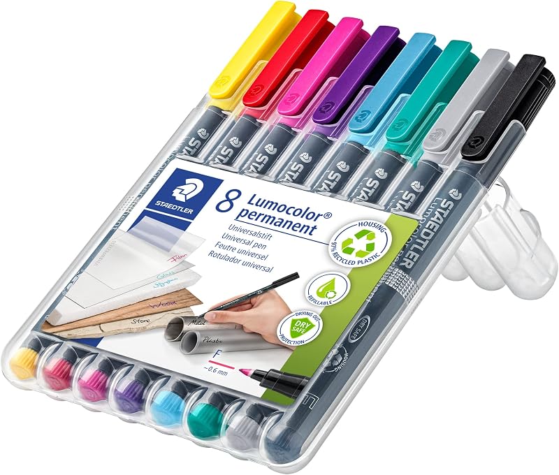 Lumocolor 318 Penne permanenti – 8 colori, 0,6 mm