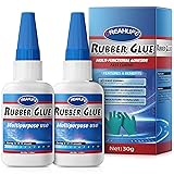 Super Glue for Rubber Repair, 30g x 2 Silicone