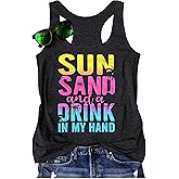 Graphic Tees for Women Summer Tank Tops Vacation Outfits for Women Country Concert Tops Summer Racer Back Tank Tops