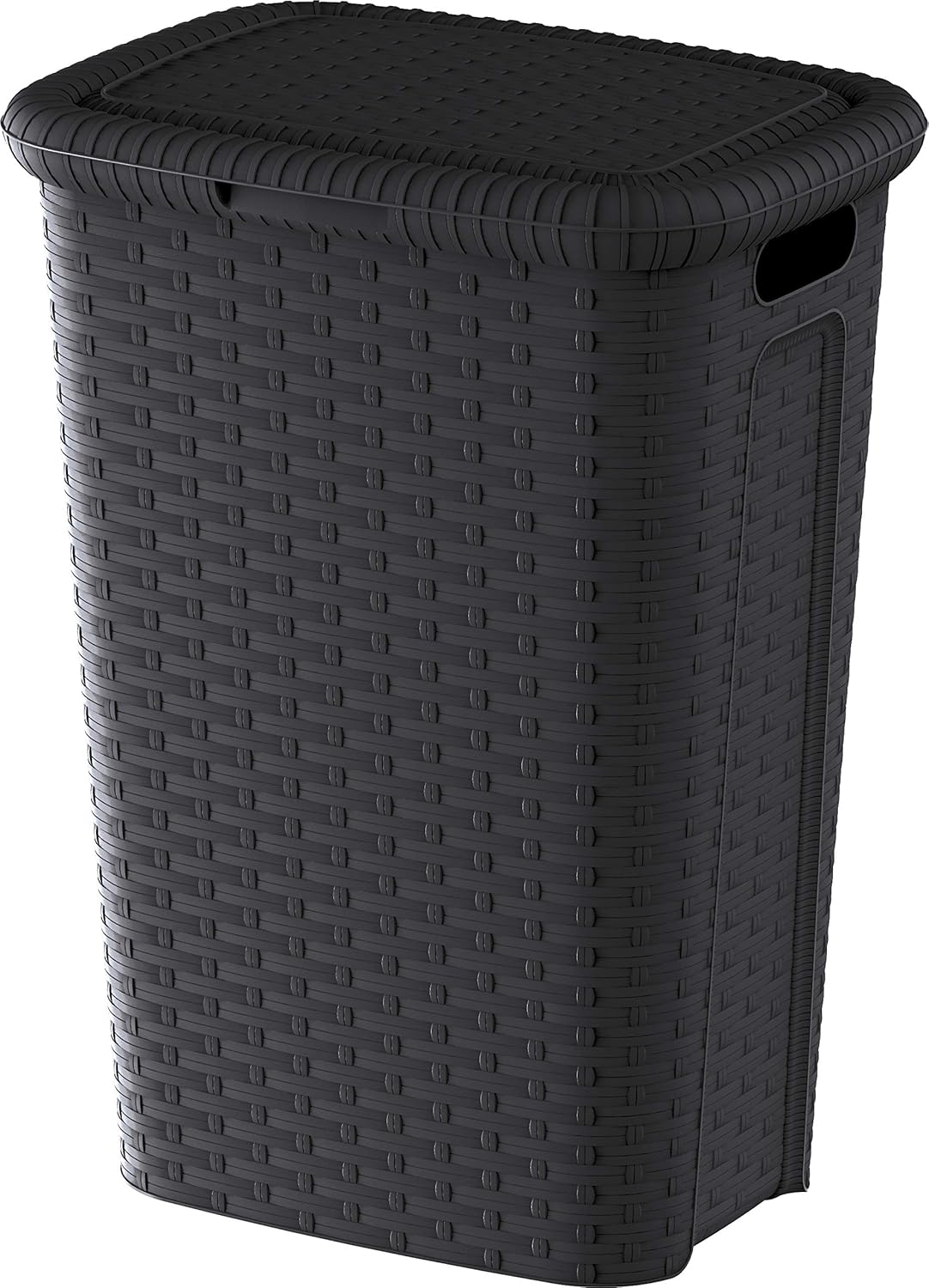 MHome Laundry Basket in Imitation Wicker, Plastic