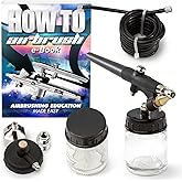 PointZero Single-Action 22cc Siphon-Feed Airbrush Set - .8mm Nozzle