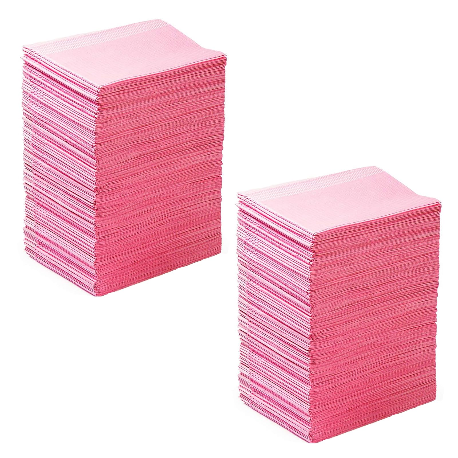 JMU Disposable 800 Dental Bibs,Dental Bib 13"x18", 3-Ply Waterproof, Pink Dentist Bibs for Dental Clinic Image