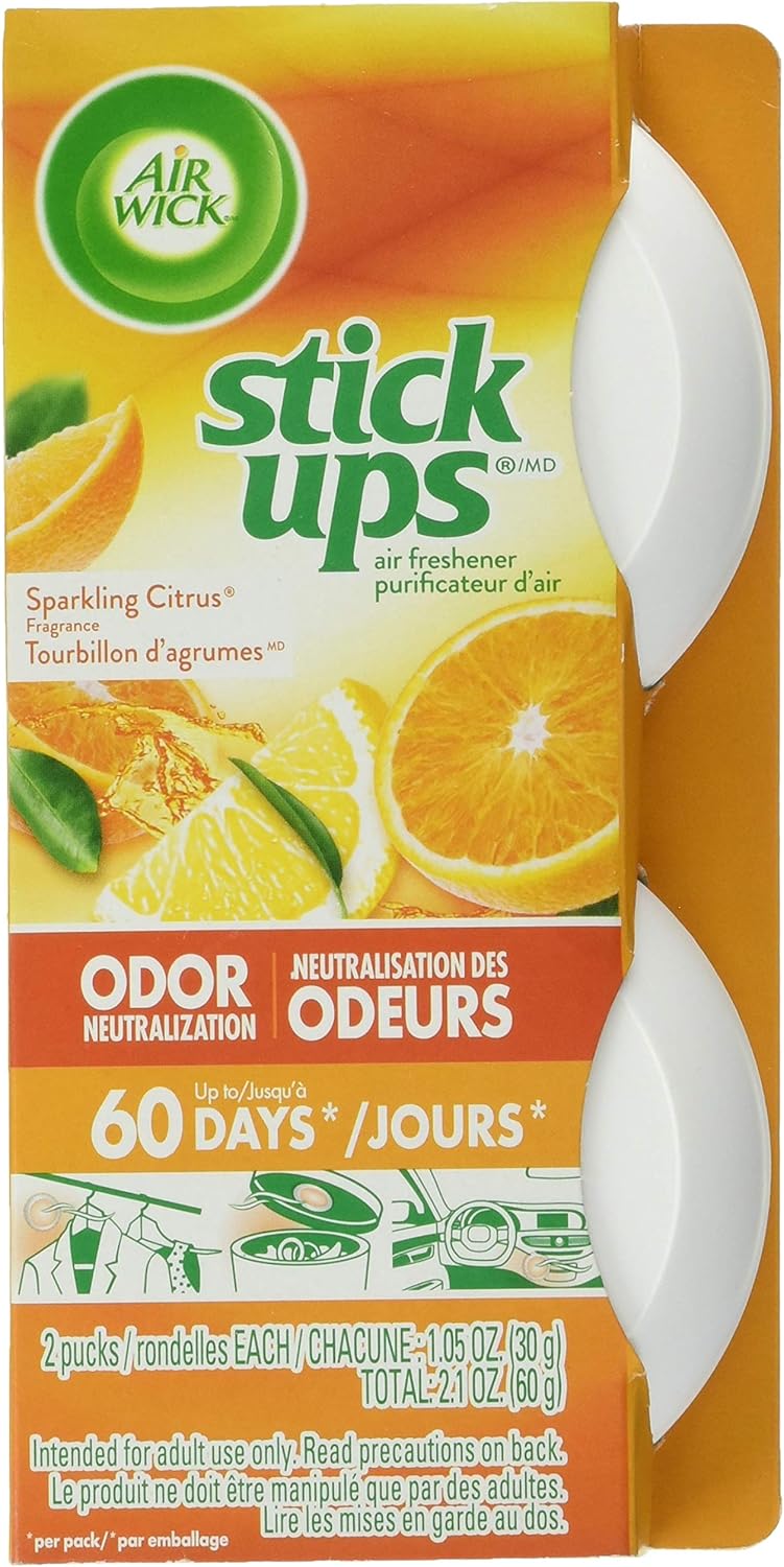 Air Wick Stick Ups Air Freshener, Sparkling Citrus, 2ct Amazon.ca