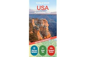 Lonely Planet USA Planning Map: Durable, Waterproof, Easy-Fold Travel Map with Attractions, Itineraries & Transport Guide