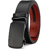 DOOPAI Belt Men, Ratchet Belt Dress Adjustable 1 3/8" Genuine Leather Designer Belt, Size Length Can be Cut, with Gift Box