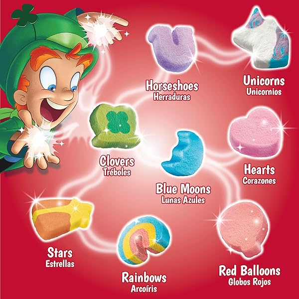 LUCKY CHARMS GLUTEN FREE CEREAL WITH MARSHMALLOWS, KIDS BREAKFAST CEREAL, MADE WITH WHOLE GRAIN, LARGE SIZE, 14.9 OZ