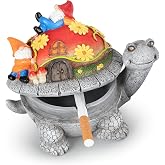 USEWIRE Ashtrays, Cute Turtle Outdoor Ashtray for Cigarettes for Home Office, Porch Patio Decorations, Outdoor Indoor Ashtray, Holiday Gift (Santa Claus)