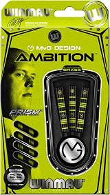 Winmau Michael van Gerwen MvG Ambition Brass 24g Darts Set with Flights and view 5