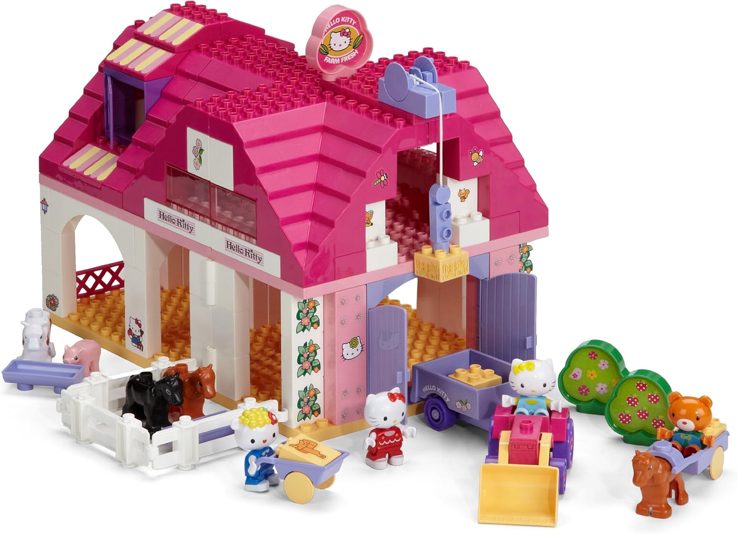 Big 57025 Playbig Bloxx Hello Kitty Farm Amazon Co Uk Toys Games