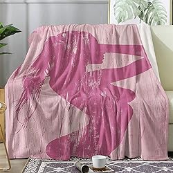 FJWXCBD Sexy Blanket, Pink Naked Girl Fleece Throw