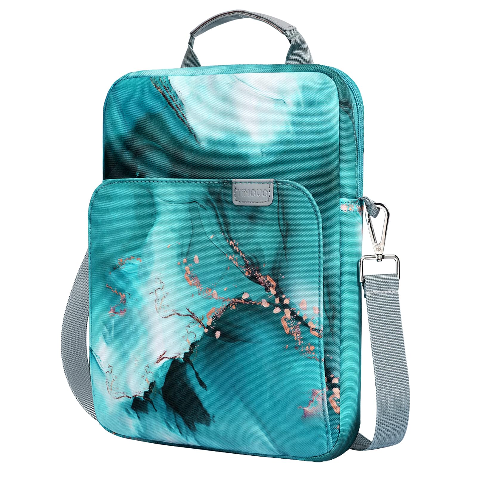 TiMOVO 9-11 Inch Tablet Sleeve Bag with Shoulder Strap for iPad 11-inch A16 2025, iPad 10th Gen. 10.9"/10.2", Galaxy Tab A9+/A11Plus 11", Cloud Peacock Blue