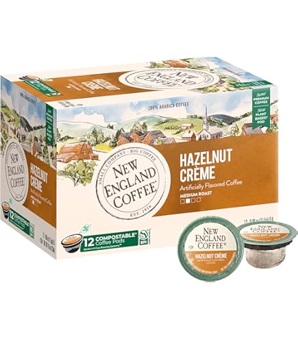 Amazon.com: New England Coffee Hazelnut Creme Medium Roast Single