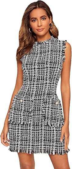tweed bodycon dress
