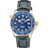Gevril Hudson Yard Men's Swiss Automatic Watch, Genuine Italian Leather Strap