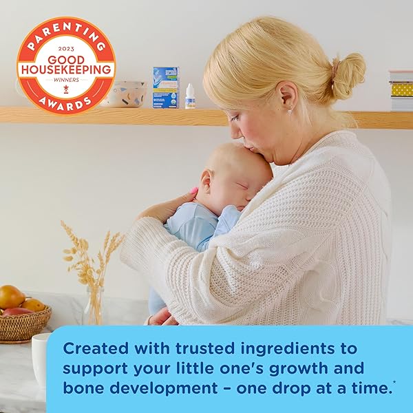 MOMMY’S BLISS ORGANIC BABY VITAMIN D DROPS | PROMOTES HEALTHY GROWTH AND BONE DEVELOPMENT | AGE NEWBORN+ | 0.11 FL OZ (100 SERVINGS)