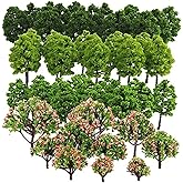 70-Pack Mixed Model Tree Train Trees Railroad Scenery Diorama Tree Architecture Trees for DIY Scenery Landscape