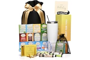 MICHAEL GRACE GIFTS Birthday Gift Basket For Women - Birthday Box For Woman, Birthday Gifts For Mom, Sister, Best Friend, Girlfriend - Gift For Her Includes Tea, Tumbler & Candle Set