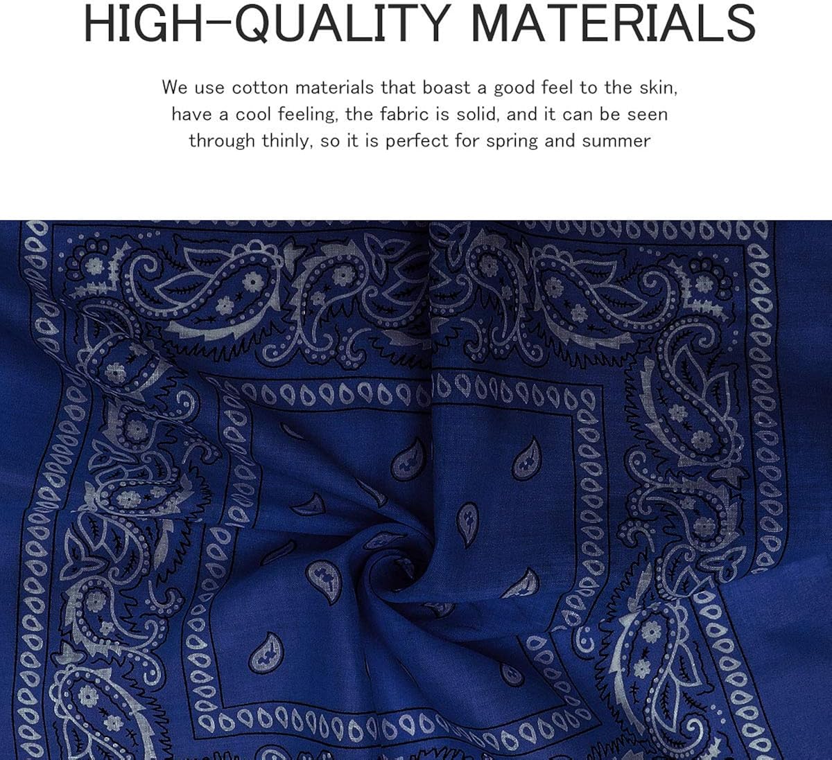 Cowboy Bandanas - Novelty Cotton Bandanas Paisley Bandanas Printed Headwrap Scarf Multi-Purpose Double-Sided For Men Womens: Clothing