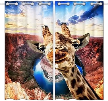 Amazon.de: HHXJ 3D Druck VerdunkelungsvorhängeVerdunkelungsvorhänge