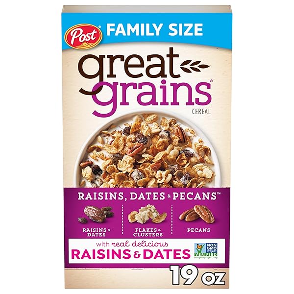 GREAT GRAINS RAISINS, DATES & PECANS BREAKFAST CEREAL...
