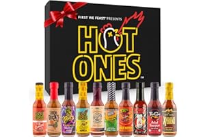 Hot Ones Hot Sauce Challenge Set - Season 25 Hot Sauce Variety Pack Made with Natural Ingredients - Unique Small Batch Sampler Gift Sets- 5 fl oz Bottles (10-Pack)