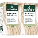 Herbatint 10N Platinum Blonde Permanent Hair Dye, Hair Color, 2 Pack | Up to 100% Coverage of Resistant Grays, Ammonia/Alcohol Free &amp; Vegan, Gentle on Sensitive Scalp, with 8 Herbal Extracts