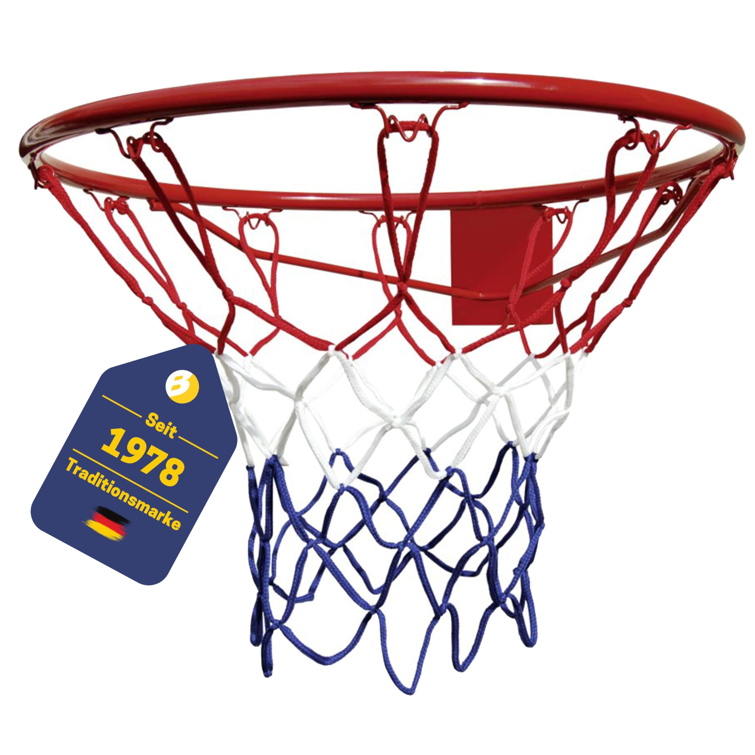 Best Sport Basketball Ring and Net - Multi-Colour, 45 cm