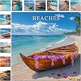 Gannyfer 2026 Wall Calendar, 18 Months Beaches